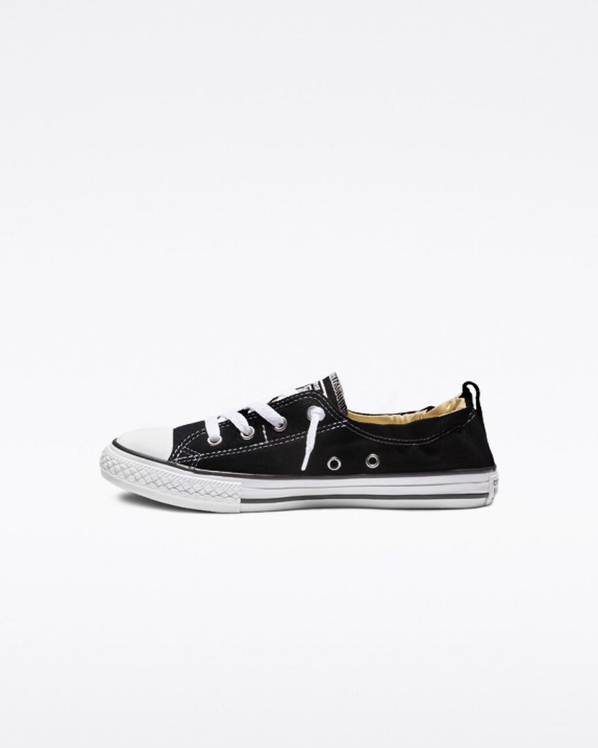 Girls' Converse Chuck Taylor All Star Shoreline Slip On Shoes Black | AU 43E09W